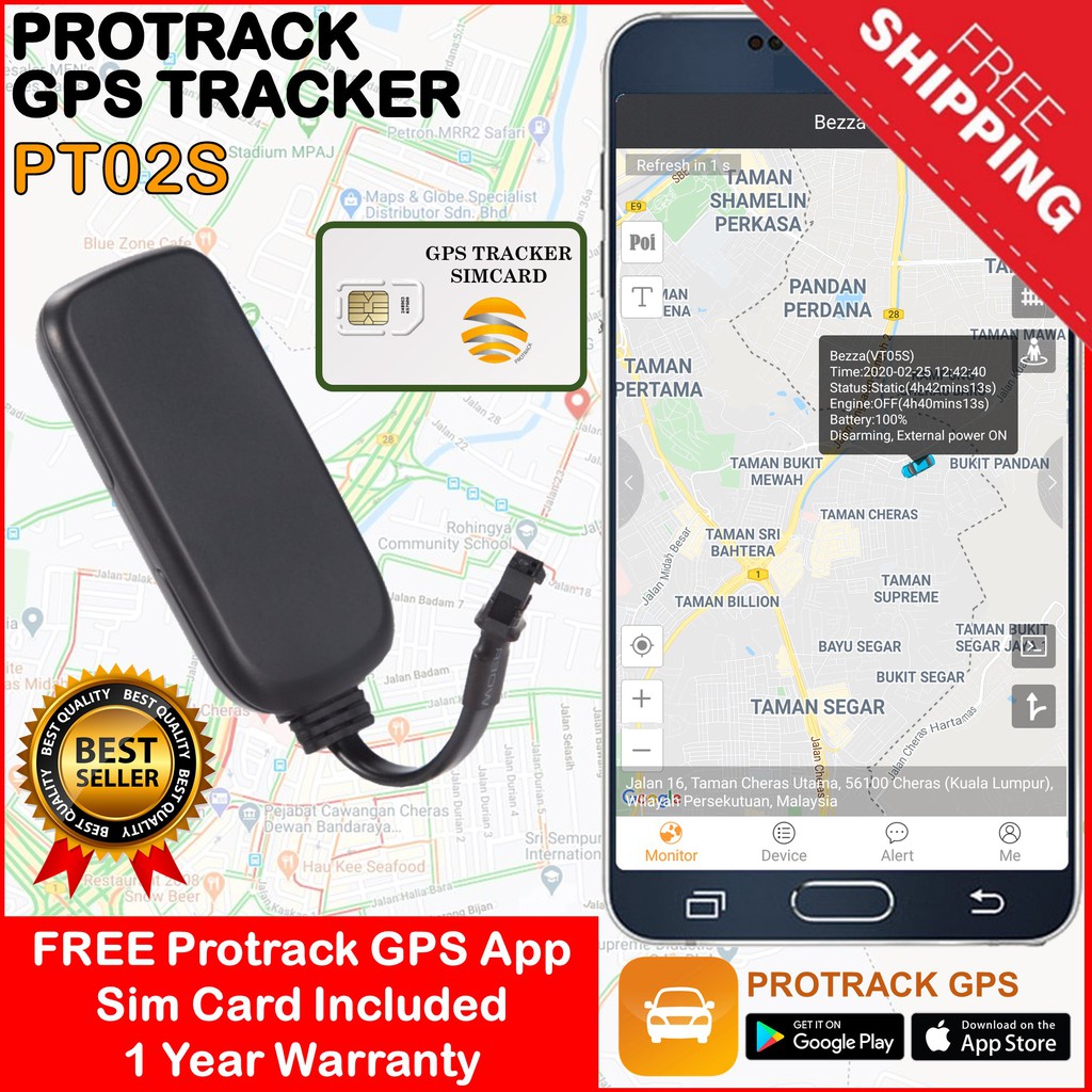 PROTRACK GPS Tracker PT02S Wired Easy Installation (tag tkstar concox