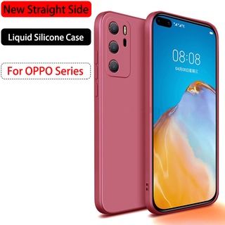 ใหม่ เคสโทรศัพท์มือถือ ซิลิโคน ขอบตรง สําหรับ OPPO Find X3 X2 Pro Lite