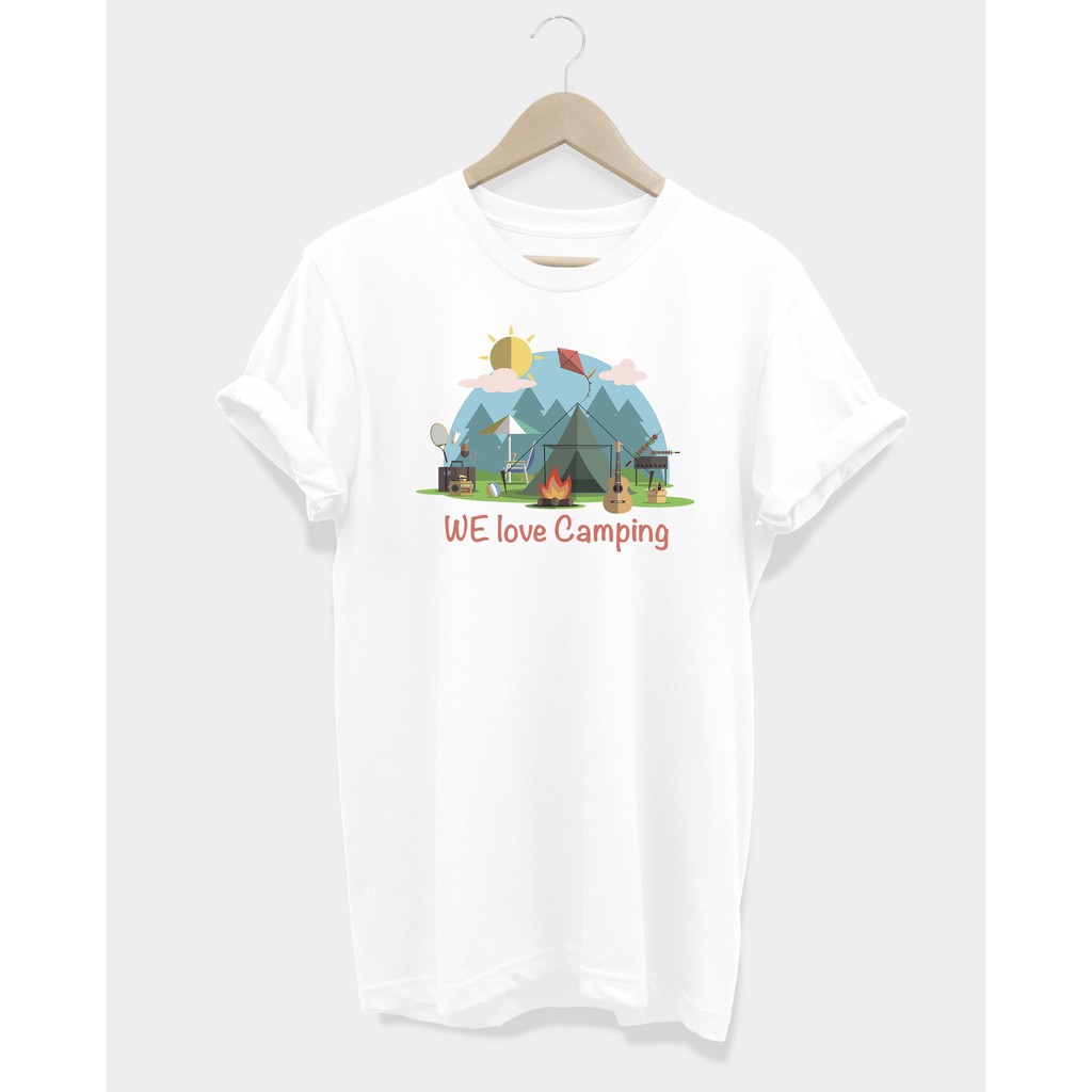เสื้อยืด ลาย We Love camping