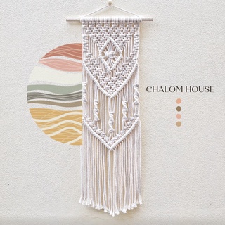 macrame well hanger เชือกถัก ของตกแต่งผนัง ของตกแต่งบ้าน เชือกฝ้าย