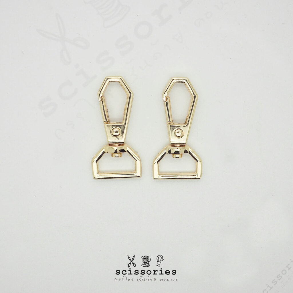 คอหมา 1.3cm 4 หุน สีทอง/2 ตัว
