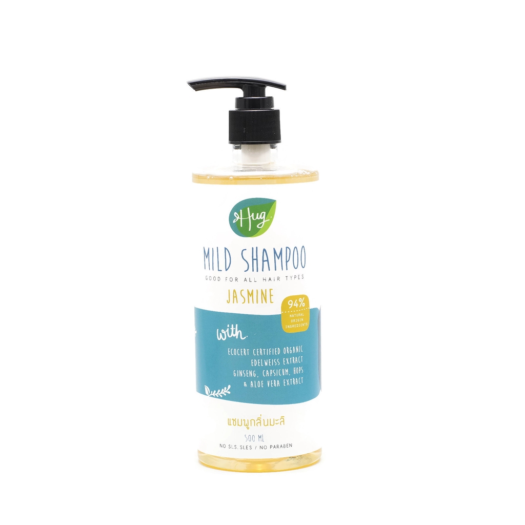 Hug organic Jasmine mild shampoo 500 ml แชมพูมะลิ 500 ml