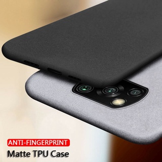 แบบด้าน เคส Soft Case Ultra Thin Sandstone Matte Phone Cover Xiaomi Mi 12 11 Lite 9T 10T Poco X5 Pro X3 Redmi 9T