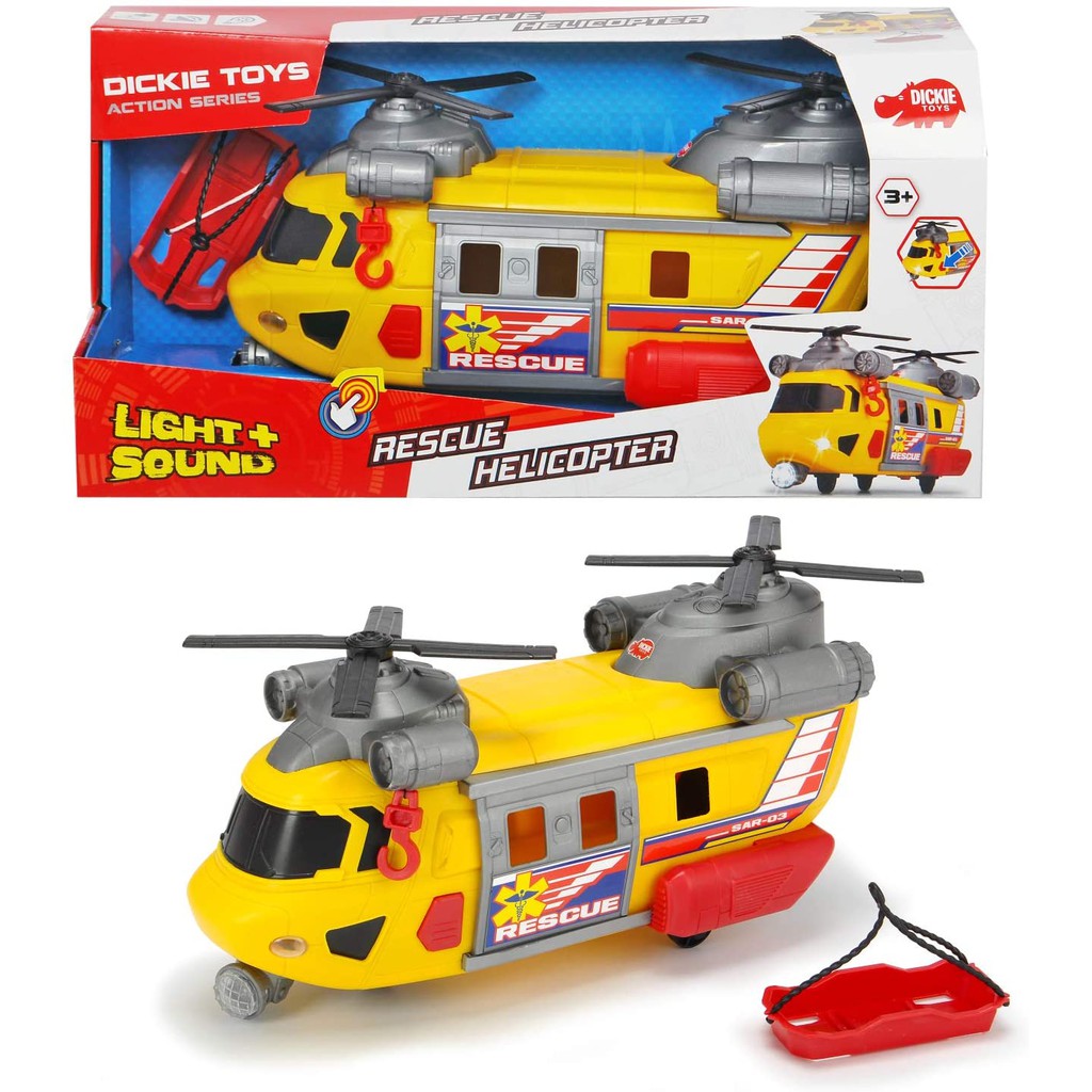 Dickie Toys Rescue Helicopter Light & Sound(QDKT049934) Shopee Thailand