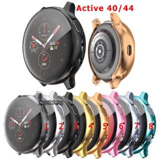 E lectroplate TPU ป้องกันหน้าจอกรณีล้างปกสำหรับ Samsung Galaxy Watch Active 2 40/44MM