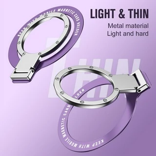 แหวนขาตั้งโทรศัพท์มือถือ แบบใส 360 องศา° ขาตั้งโทรศัพท์มือถือ หมุนได้