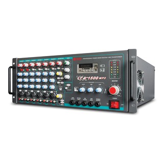 เครื่องขยายเสียง และเครื่องผสมสัญญาณเสียง Power MIXER NPE LTA-1500 MP3 FREQ : 20Hz - 20KHz 6 MIC/ 6 AUX ; MASTER 3 EQ