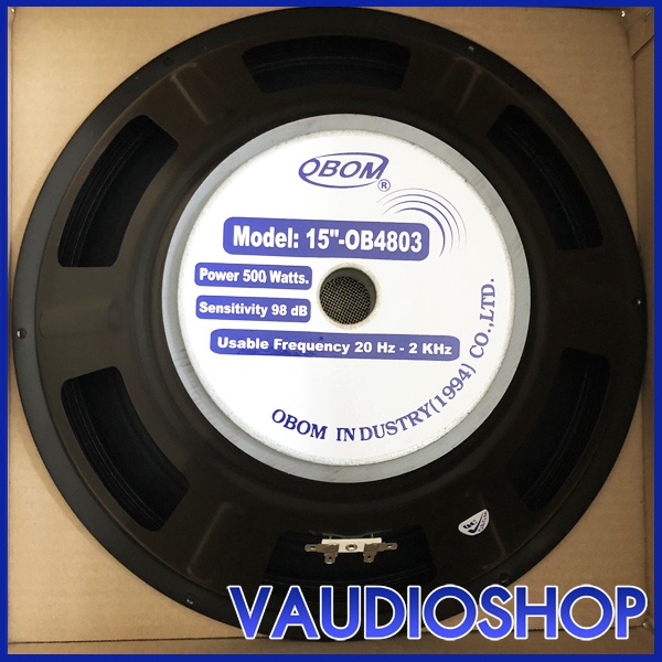 ดอกลำโพง 15 นิ้ว OBOM OB-4803 (500W) ลำโพง 15" โอบอ้อม OBOM 4803 จำนวน 1 ตัว