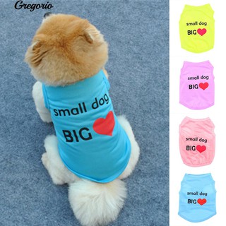 Gregorio ฤดูร้อนน่ารักสุนัขขนาดเล็กใหญ่พิมพ์สุนัขสุนัข Doggie Vest เสื้อผ้าสัตว์เลี้ยงเครื่องแต่งกาย