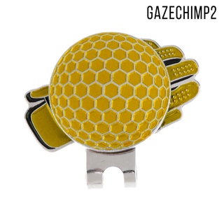 [Gazechimp2] ใหม่ คลิปติดหมวกกอล์ฟ ลายตลก พร้อมที่มาร์กลูกกอล์ฟแม่เหล็ก สีฟ้า