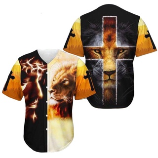 เสื้อเบสบอล Jesus Lion The Perfect Combination