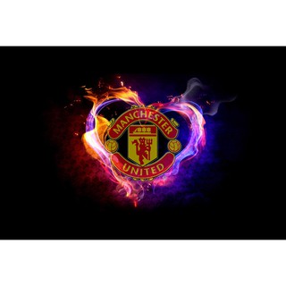 โปสเตอร์ Manchester United แมนเชสเตอร์ยูไนเต็ด Manu MUFC แมนยู Red Devils Poster วอลเปเปอร์ ตกแต่งผนัง ฟุตบอล Football