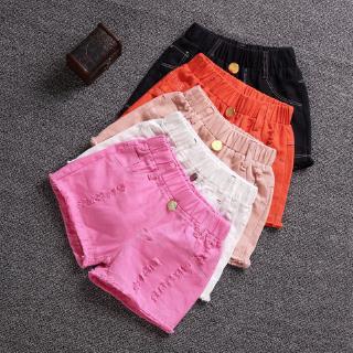 Kids Girl Summer Pants 4-10 Years Cotton Beach Shorts