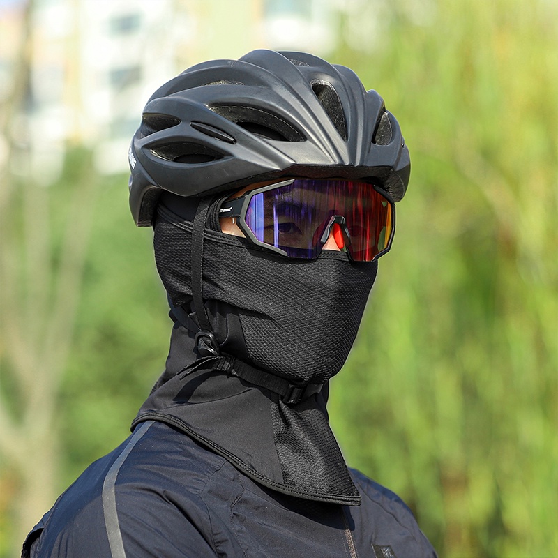 WEST BIKING ขี่จักรยานหน้ากากใบหน้าผ้าไหมน้ําแข็งกีฬาหน้ากาก UV400 ป้องกัน Balaclava ผู้ชายผู้หญิงฤดูร้อนขี่จักรยาน Anti UV ผ้าพันคออุปกรณ์ขี่จักรยาน — صورة 8