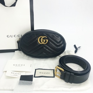 Gucci marmont belt bag 7.3x4.5นิ้ว size105 Good Condi ปี18