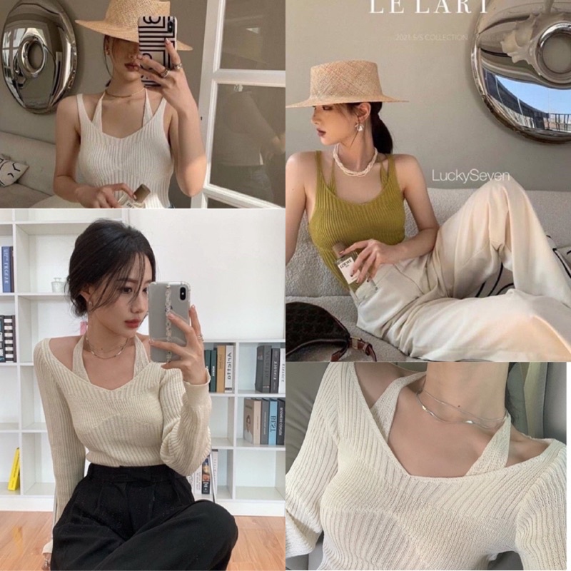 (C5) เสื้อท๊อปสายเดี่ยวไหมพรหมเนื้อนิ่ม มีสายผูกคอ ฝอสุดๆ พร้อมส่ง