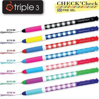 ปากกาลูกลื่น Triple 3 G119 สีตามด้าม (ราคาต่อ 1 ด้าม)