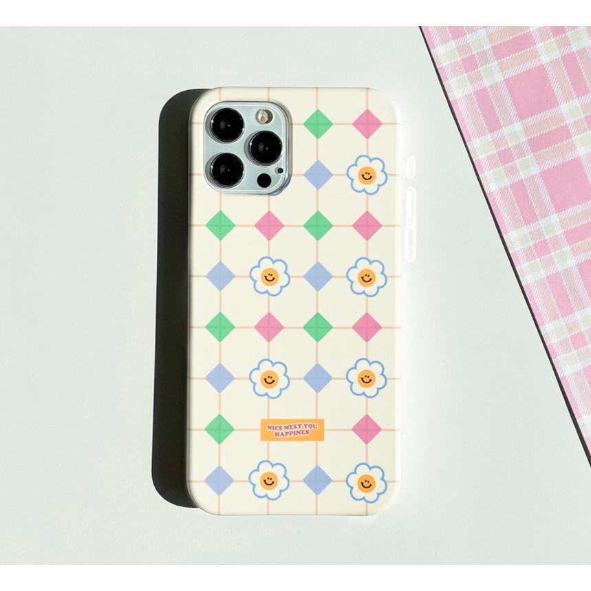 🇰🇷【 Korean Phone Case For Compatible for iPhone, Samsung 】 Flower Pattern Slim Card Storage Clear Jelly Slide Bumper Protective Griptok kickstand Holder Cute Hand Made Unique Galaxy 13 8 xs xr 11pro 11 12 12pro mini Korea Made