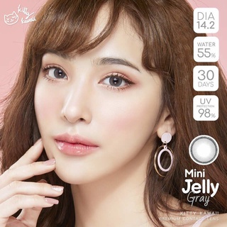 คอนแทคเลนส์ รุ่น mini Jelly ยี่ห้อ Kitty Kawaii สีเทา มีค่าสายตา