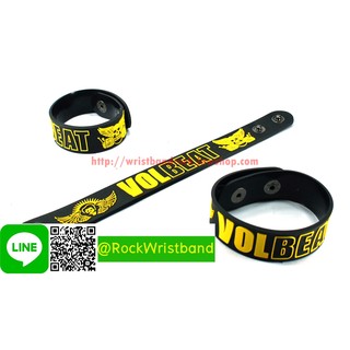 VOLBEAT ขายริสแบนด์  VBT144NA Wristband สายรัดข้อมือวงร็อค