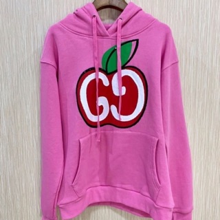 🍎เสื้อแขนยาวGG Apple print hoodie sweater