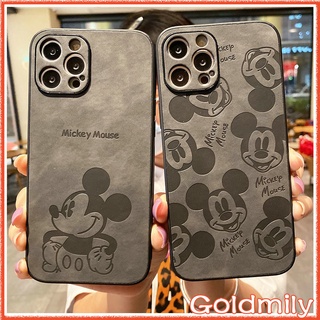 🔥 เคสไอโฟนหนังมิกกี้เมาส์ การ์ตูน ป้องกันกล้องแบบเต็มรูปแบบ สำหรับ เคส Apple IPhone 13 เคสไอโฟน7พลัส XS เคส i8plus 11 เคสi11 Xr iPhone 11 Pro Max X เคสไอโฟน8พลัส 12 plus เคสไอโฟน12 Pro Max เคสไอโฟนxr mickey Case