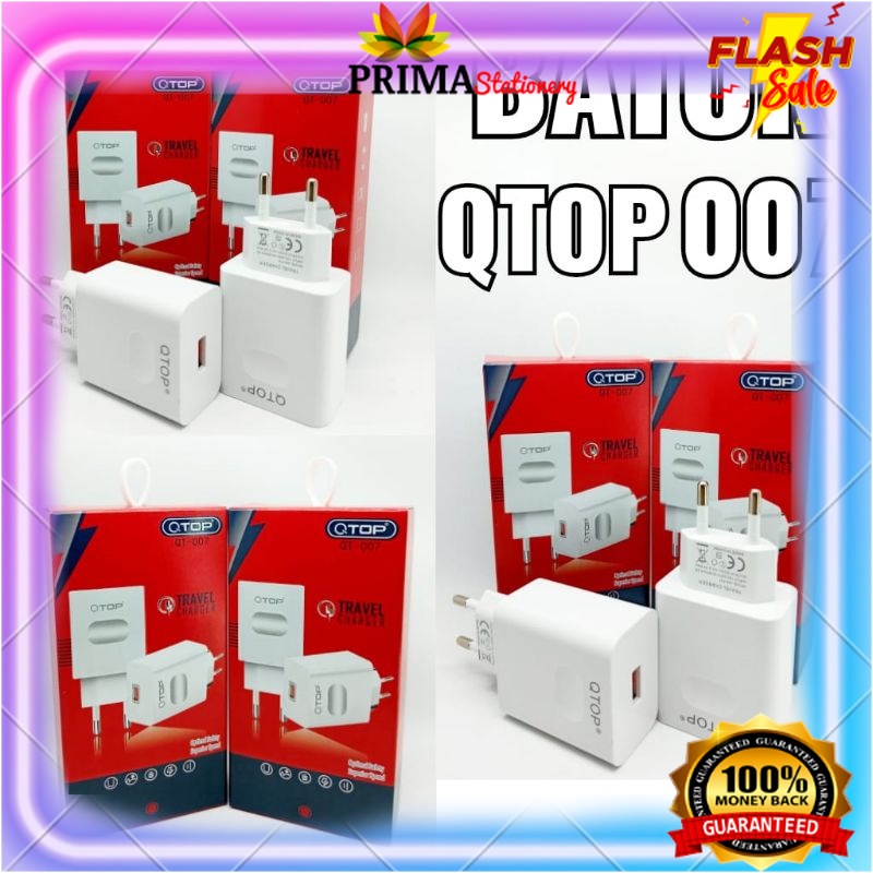 Q TOP 1USB CHARGER BATOK QT 007 บรรจุภัณฑ์นําเข้า