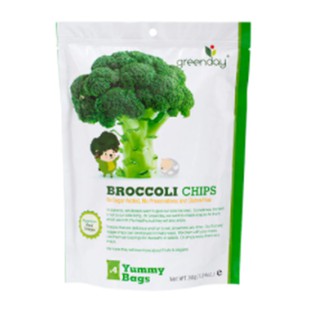 กรีนเดย์บร็อคโคลี่กรอบ 36กรัม Green Day Crispy Broccoli 36g.ขนมขบเคี้ยว ผักอบกรอบ อาหารพร้อมทาน