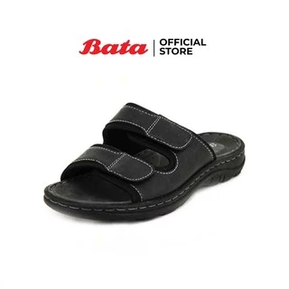 *Best Seller* Bata MEN'S SUMMER รองเท้าแตะผู้ชาย NEO-TRADITIONAL แบบสวม สีดำ รหัส 8616070 Mensandal Fashion SUMMER