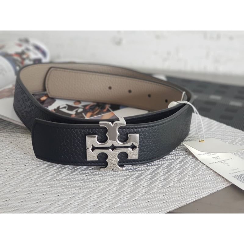 tory burch 1.5 reversible logo belt