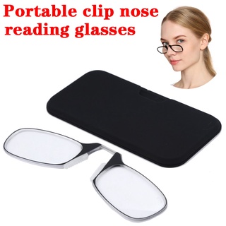 Legless Clip Nose Reading Glasses For  Men And Women Portable Ultra-thin Wallet Eyewear can Be Attached To Mobile Phone Case 1.5