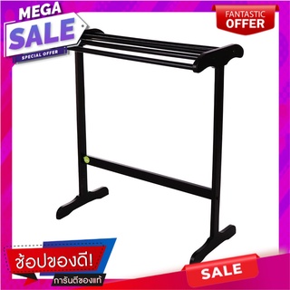 ราวพาดผ้าไม้ยางพารา 5 เส้น สีโอ๊ค PLIM ราวตากผ้า TOWEL RACK WOODEN 5 BARS OAK PLIM อุปกรณ์ตากผ้า