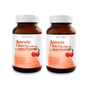 VISTRA Acerola Cherry 1000 mg (100 เม็ด) x 2 ขวด