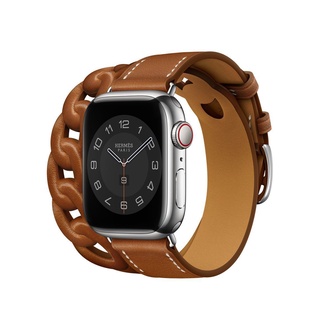 สายนาฬิกาข้อมือ ทรงกลมคู่ รูปหัวใจ สําหรับ Apple Watch 7 6 5 4 3 SE