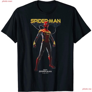 สไปเดอร์แมน tshirt เสื้อยืดSpider-Man Marvel Spider-Man No Way Home Spider-Man Hero Pose T-Shirt ผู้หญิงS-5XL