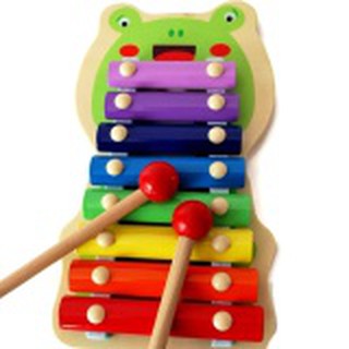 Happy Baby Frog Xylophone wooden toy ระนาดไม้ดนตรีเสริมทักษะ