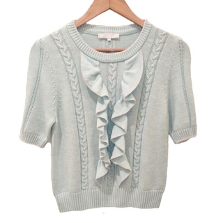 Lynaround เสื้อไหมพรม สีฟ้าหวานเย็น✨ของใหม่งานป้าย