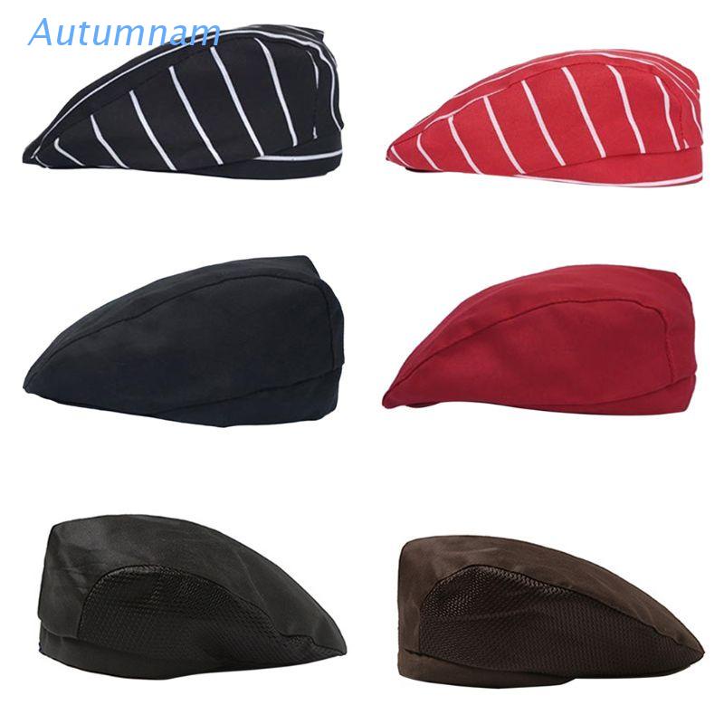 Autu หมวกเชฟหมวกเบเร่ต์สําหรับผู้ชายและผู้หญิง
