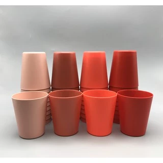 แก้วน้ำ 6.5oz แก้วน้ำดื่มพลาสติก หลากสี S1🥤 เซ็ต 1 แพ็ค บรรจุ 10 ใบ by innotrend