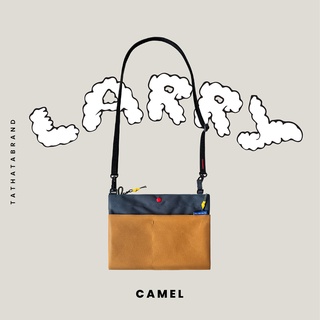 Larry relife camel bag กระเป๋าใส่ไอแพด แทปเลต มีสายสะพาย รุ่นลารี่สีคาเมล