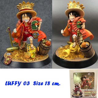 ⚔วันพีชโมเดล Luffy 03 วันพีช One Piece Model ขนาด 18 cm พร้อมกล่อง ⚡ส่งด่วนจากไทย