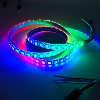 Xnabda สายไฟ Led Ws2812B 74 พิกเซล / Leds / M สมาร์ท 5050 Rgb สีดํา / สีขาว Pcb, Ws2812 Ic;Ip30 / Ip65 / Ip67 Dc5V 1 เมตร