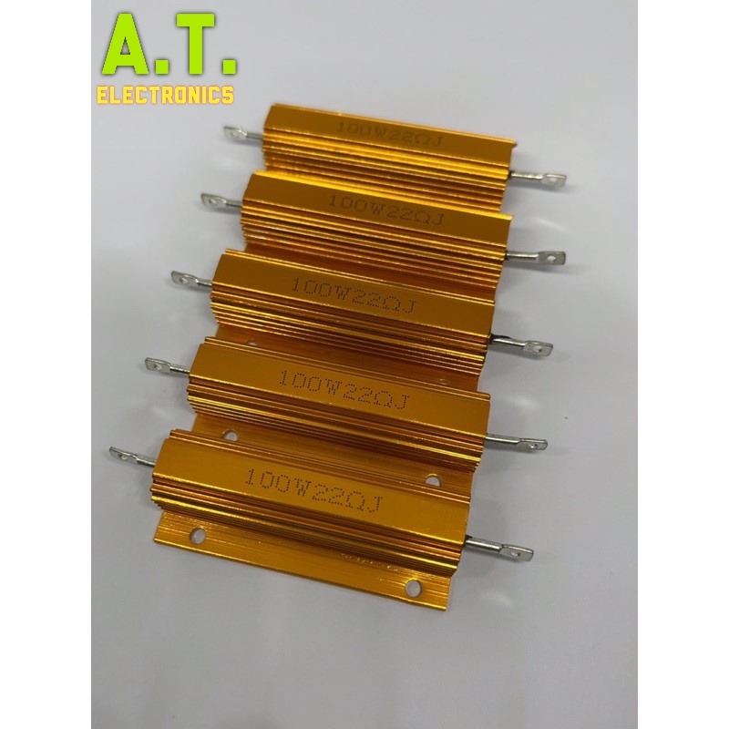 ถูกสุด! Resistor 100W 0.25/1/2/3/4.7/5/8/10/12/22/26/30/47/50/100/120/330/390/470/680 OHM (1K 5K) ส่