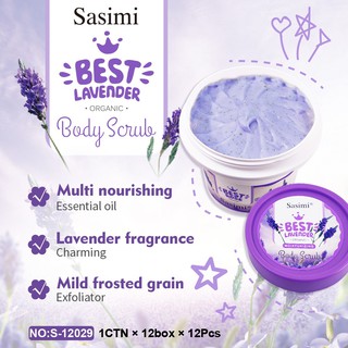 บอดดี้สครับ Sasimi Body scrub ครีมขัดผิว/ขัดขี้ไคล สบู่สครับผิวกาย ครีมสครับผิวกุหลาบ ครีมสครับหลายกลิ่น สครับ