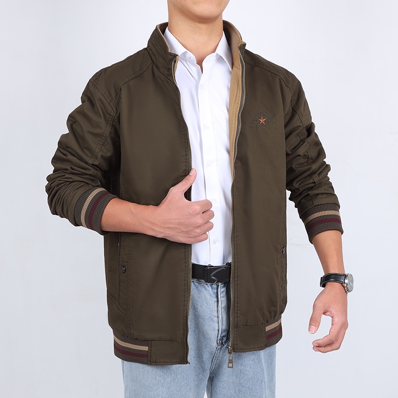 2026 รุ่นล่าสุดแจ็คเก็ตสองหน้า，100% cotton 9903#