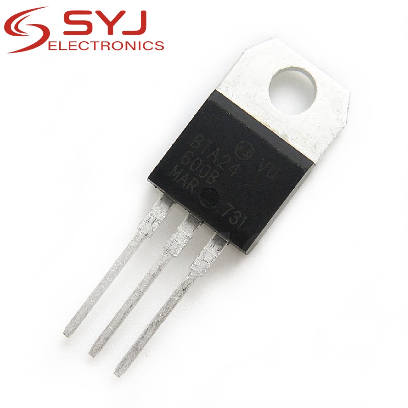 10pcs/lot BTA24-600B BTA24-600 BTA24 Triacs 25 Amp 600 Volt TO-220 new original In Stock