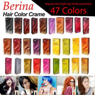 Berina Hair Color Cream สีผม เบอริน่า สีผมเบอริน่า สีย้อมผม