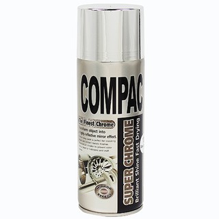 COMPAC SUPER CHROME สีสเปรย์โครเมี่ยม คอมแพค  ซุปเปอร์ โครม (ขนาด 400 ml)