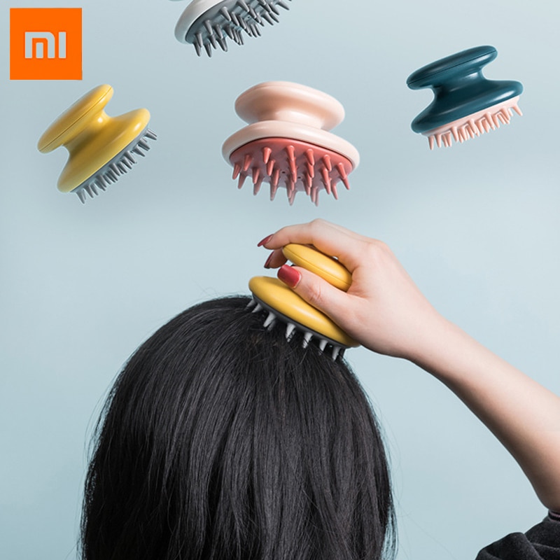 Xiaomi Jordan&amp;Judy Silicone Head Hair Washing Comb Body Massager Brush Scalp Massage Brush Body Shower Brush Bath Spa Slimming