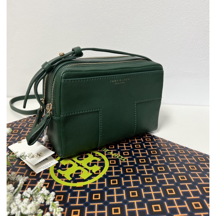 Tory Burch Block T-Double Zip Crossbody Bag 60325 | Shopee Thailand